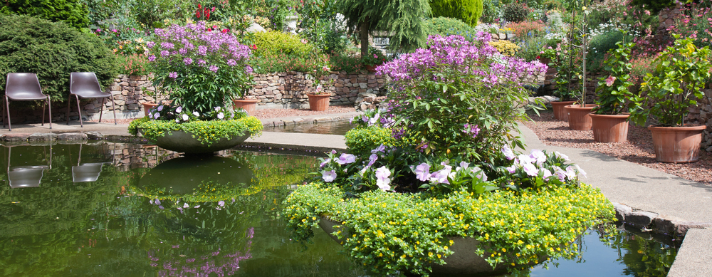 beautiful pond and container gardens gig harbor wa