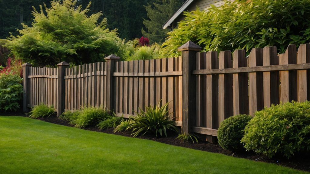 Levy's Lawns and Landscaping builds backyard fencing in Gig Harbor and Belfair WA