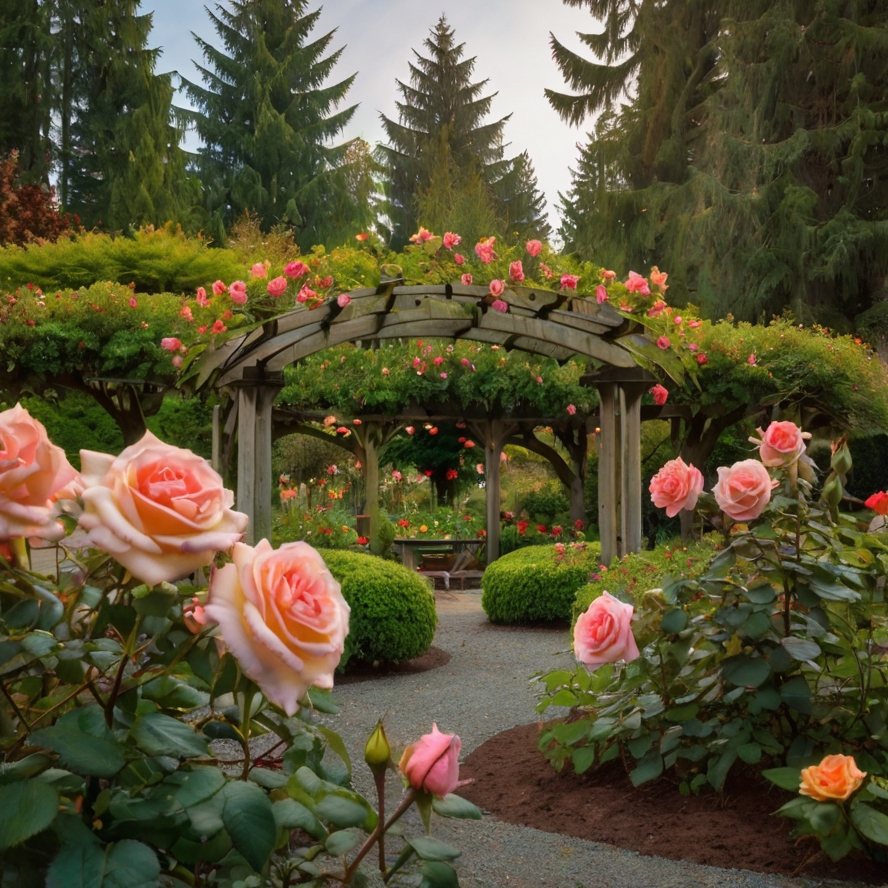 perfect rose garden Belfair WA