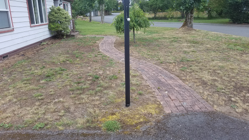 A paved walkway